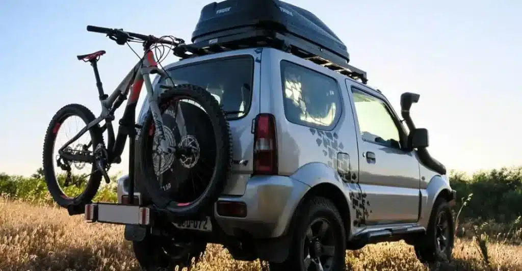 Suzuki Jimny viewed from the back