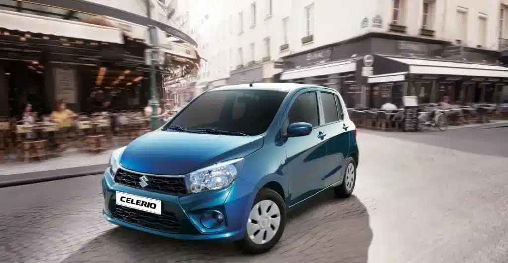 Blue Suzuki Celerio Front View