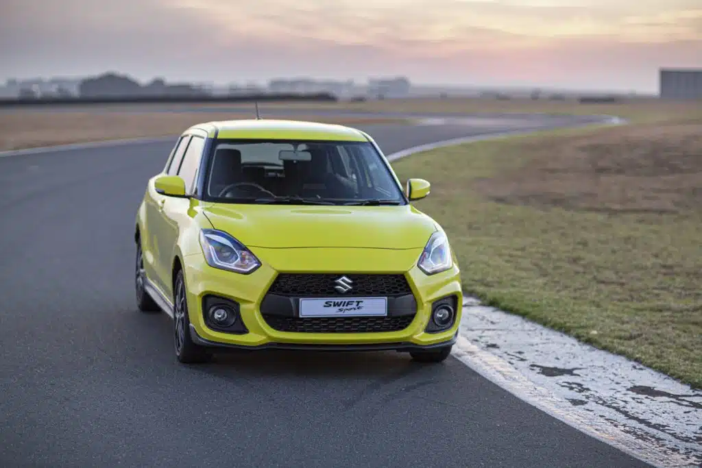 Yellow Suzuki Swift Sport Front View